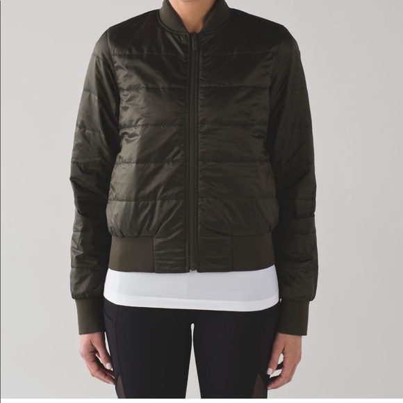 Lululemon Non-Stop Bomber (Reversible) Dark Olive - Picture 8 of 8